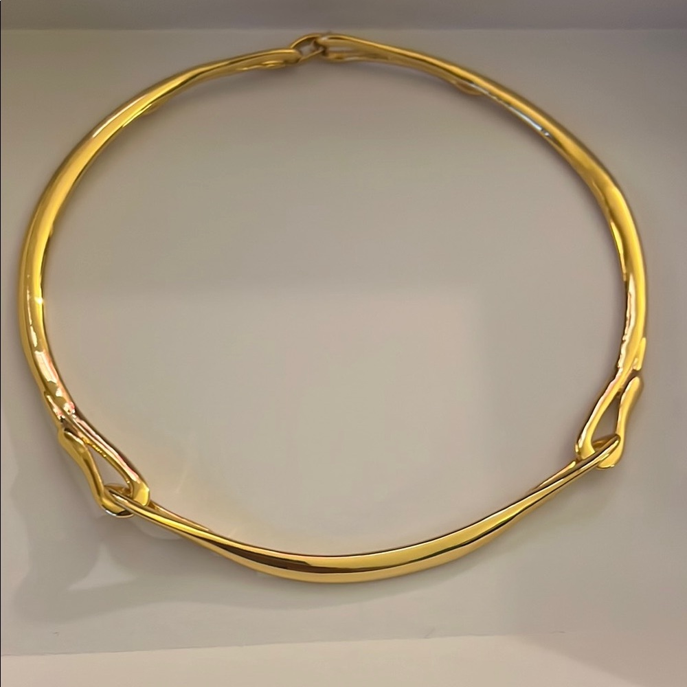 Jenny bird liseaux gold collar necklace